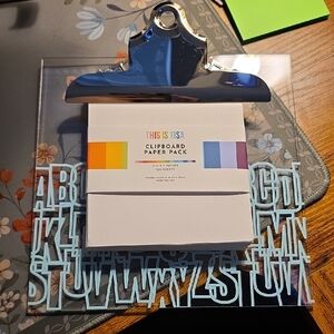This Is TISA small Clipboard with Paper Pack